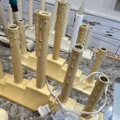 Lot 87 Vintage Christmas window candles