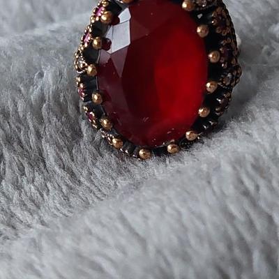 Ottoman Empire ruby ring