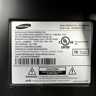 666 Samsung 40inch 1080p LED HD Flatscreen TV