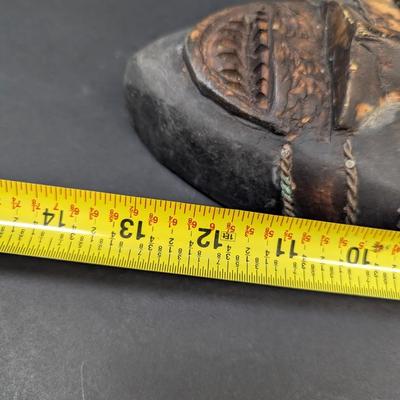 Primitive Wood Hand Carved African Mask #1