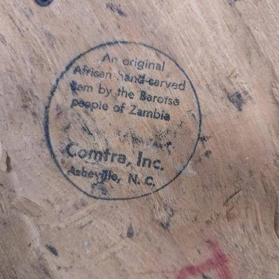 Primitive Wood Hand Carved Tribal African Mask Made By The Barotse People Of Zambia #5