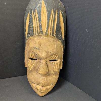 Primitive Wood Hand Carved Tribal African Mask Made By The Barotse People Of Zambia #5