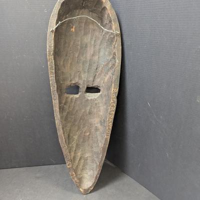 Primitive Wood Hand Carved Tribal African Mask #8
