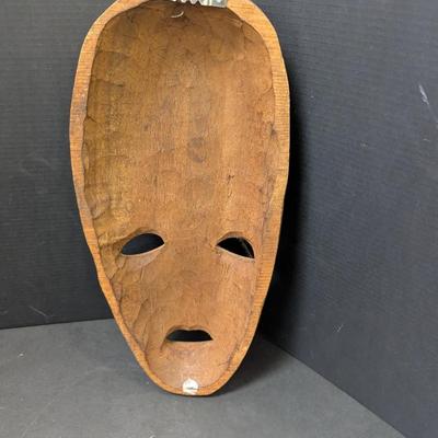 Primitive Wood Hand Carved Tribal African Mask #10