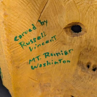 West Coast Indigenous First Nations Carved Mask Signed #22