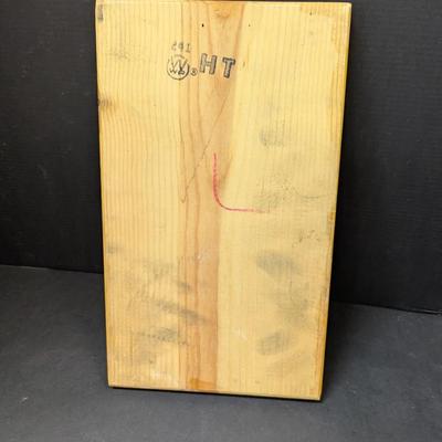 Carved Wooden Skateboarder Art