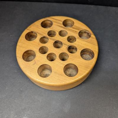 Hand Carved Knight Maple Holder