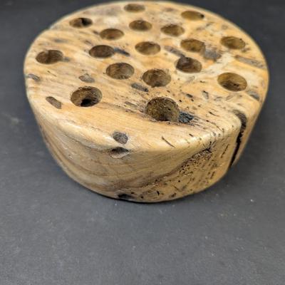 Hand Carved Knight Maple Holder