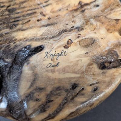 Hand Carved Knight Maple Holder