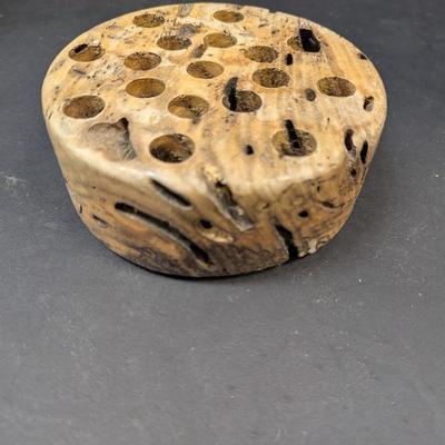 Hand Carved Knight Maple Holder