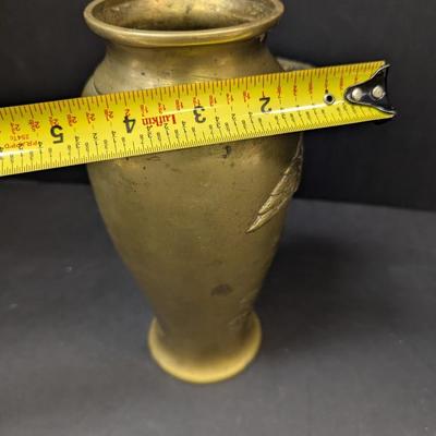 Brass 3D Eagle Vase