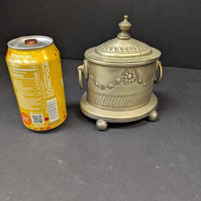 Marked Trinket Vessel With Lid