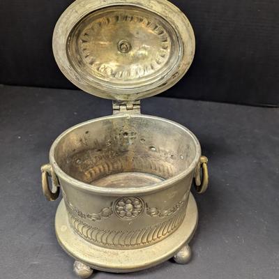 Marked Trinket Vessel With Lid