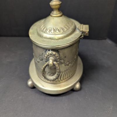 Marked Trinket Vessel With Lid