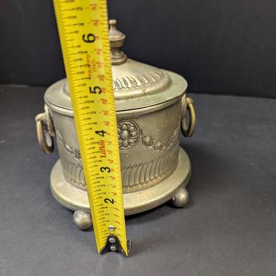 Marked Trinket Vessel With Lid