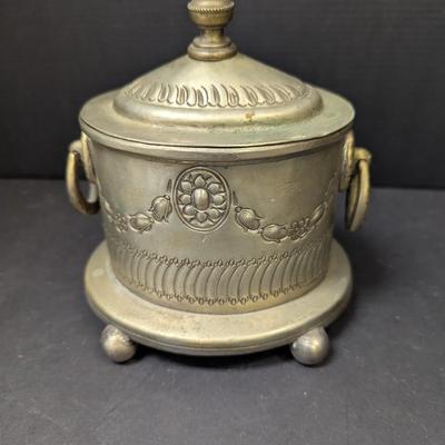 Marked Trinket Vessel With Lid