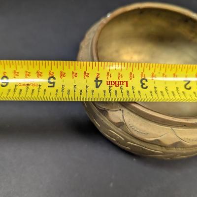 Brass Indian Etched Bowl