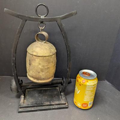 Vintage Asian Arch Temple Gong Wood Mallet Hammer