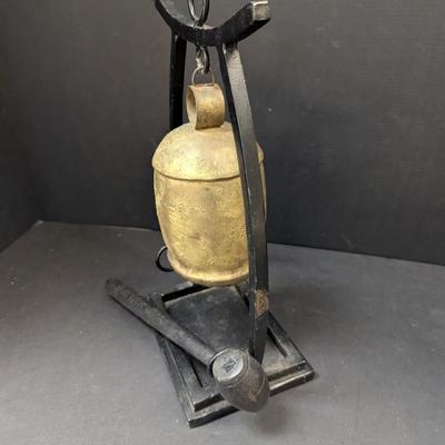 Vintage Asian Arch Temple Gong Wood Mallet Hammer