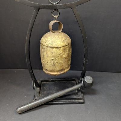 Vintage Asian Arch Temple Gong Wood Mallet Hammer