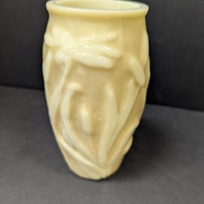 Vintage Pheonix Consolidated Cattail and Dragonfly Vase