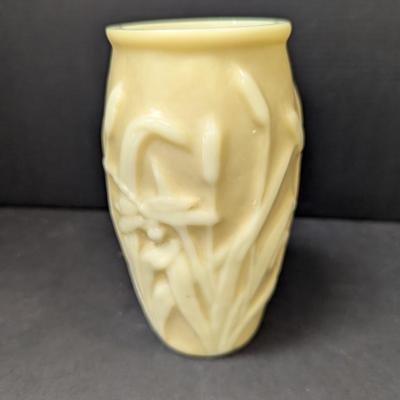 Vintage Pheonix Consolidated Cattail and Dragonfly Vase