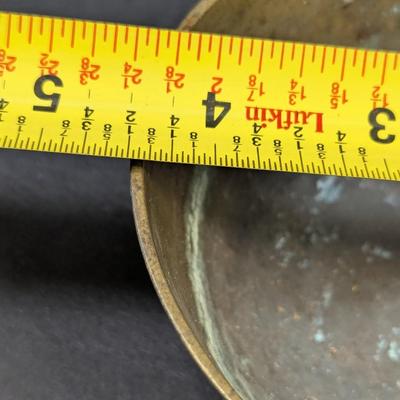 Vintage Etched Brass Bowl
