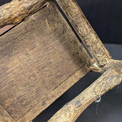 Hand Made Rustic Wood Chest Trinket Box