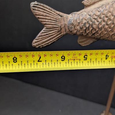 Cast Iron Fish Sculpture