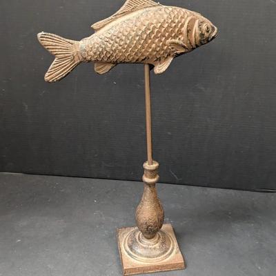 Cast Iron Fish Sculpture