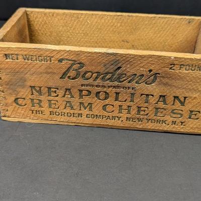 Vintage Borden's Neapolitan Cream Cheese Crate