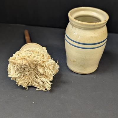 Antique Pottery Stoneware Crock