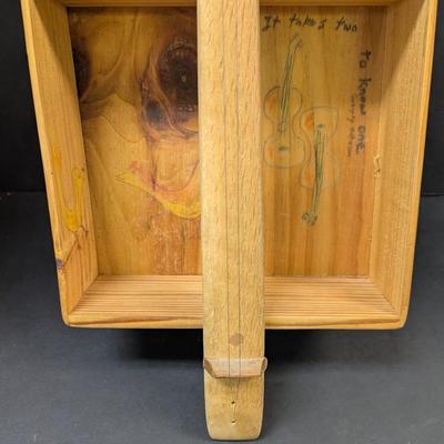 Hand Made 2 String Wooden Box Guitar