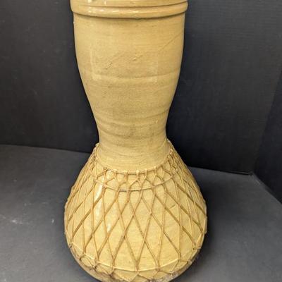 Netted Pottery Vase