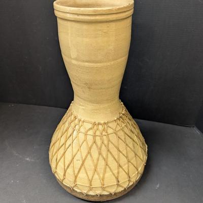 Netted Pottery Vase