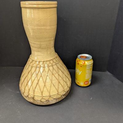 Netted Pottery Vase