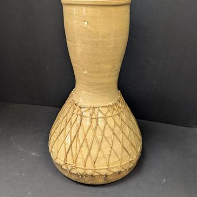 Netted Pottery Vase