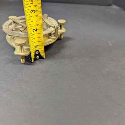 Antique Brass Sundial Compass