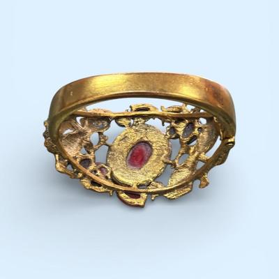 Sale Photo Thumbnail #7: Haute Couture or Statement Style Rhinestone Lizard Clamper Bracelet