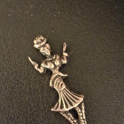 Sale Photo Thumbnail #63: Gorgeous 900 Silver Fancy Lady Collectible 900 Silver Demi Tasse Fork. Last Pic is an example