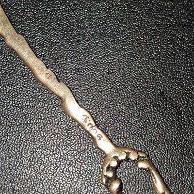 Sale Photo Thumbnail #62: Gorgeous 900 Silver Fancy Lady Collectible 900 Silver Demi Tasse Fork. Last Pic is an example