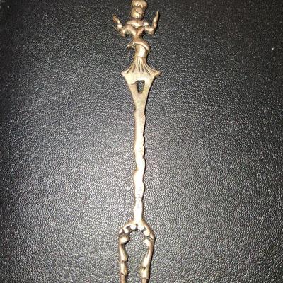 Sale Photo Thumbnail #66: Gorgeous 900 Silver Fancy Lady Collectible 900 Silver Demi Tasse Fork. Last Pic is an example