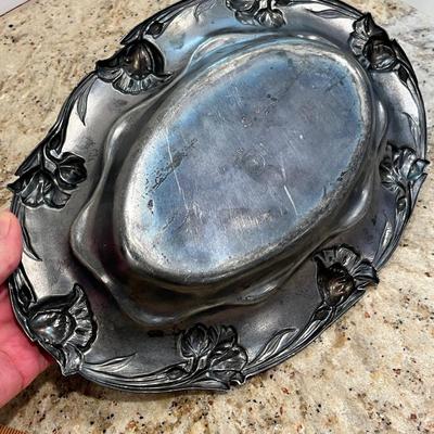 Lot 104 Silver plate tray