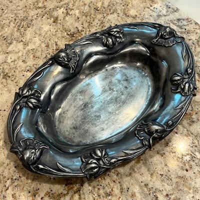 Lot 104 Silver plate tray