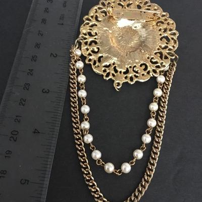 Large, vintage statement brooch