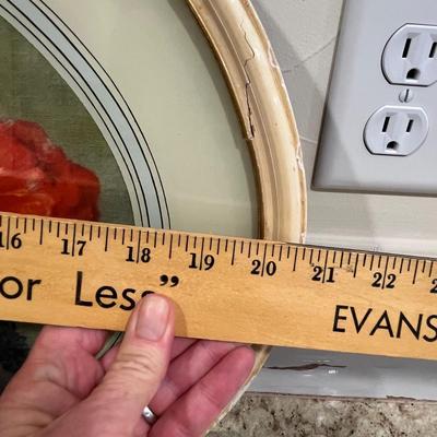 Lot 115 Vintage oval framed poppies print