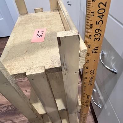 Lot 118 Painted rustic shelf