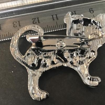 Costume Kitty Brooch