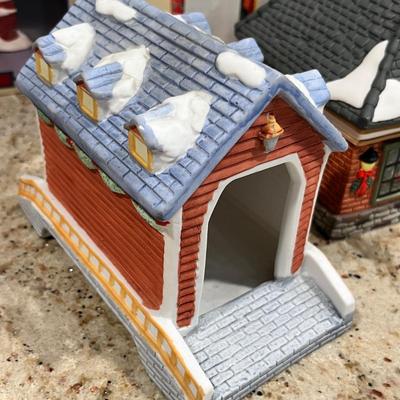 Lot 133 Christmas Village grouping