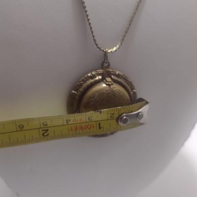 Vintage 4-Way Picture Locket with Chain (#10)